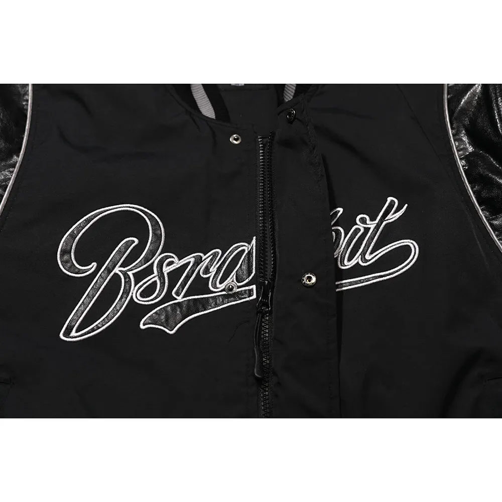 LOGO STADIUM JACKET BLACK