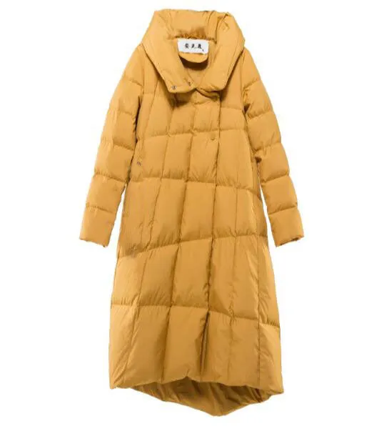 Long Winter Duck Down Jacket, Hooded Down Jacket Women Plus Size