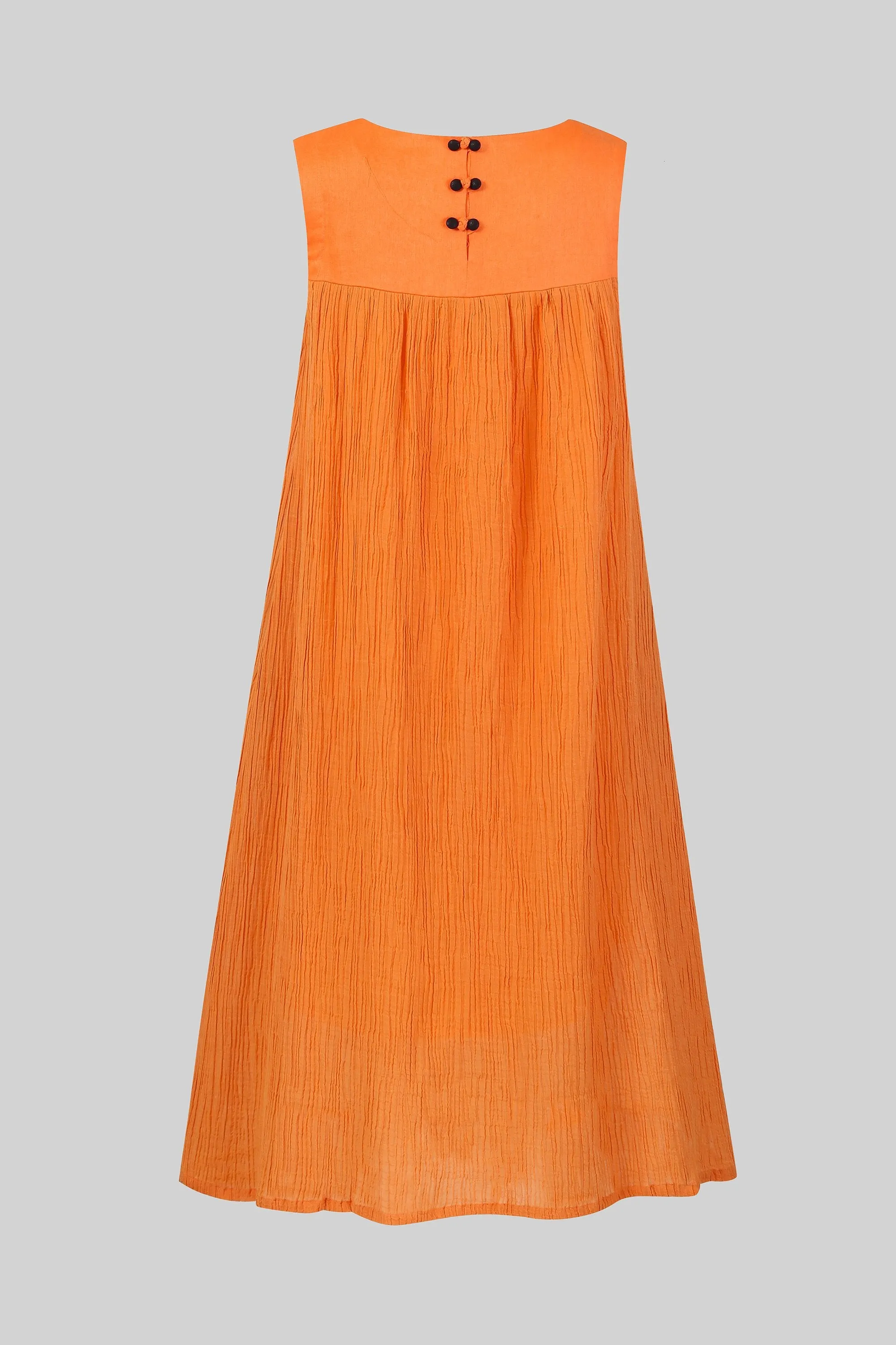 Mandarin Orange 44 |  sleeveless dress