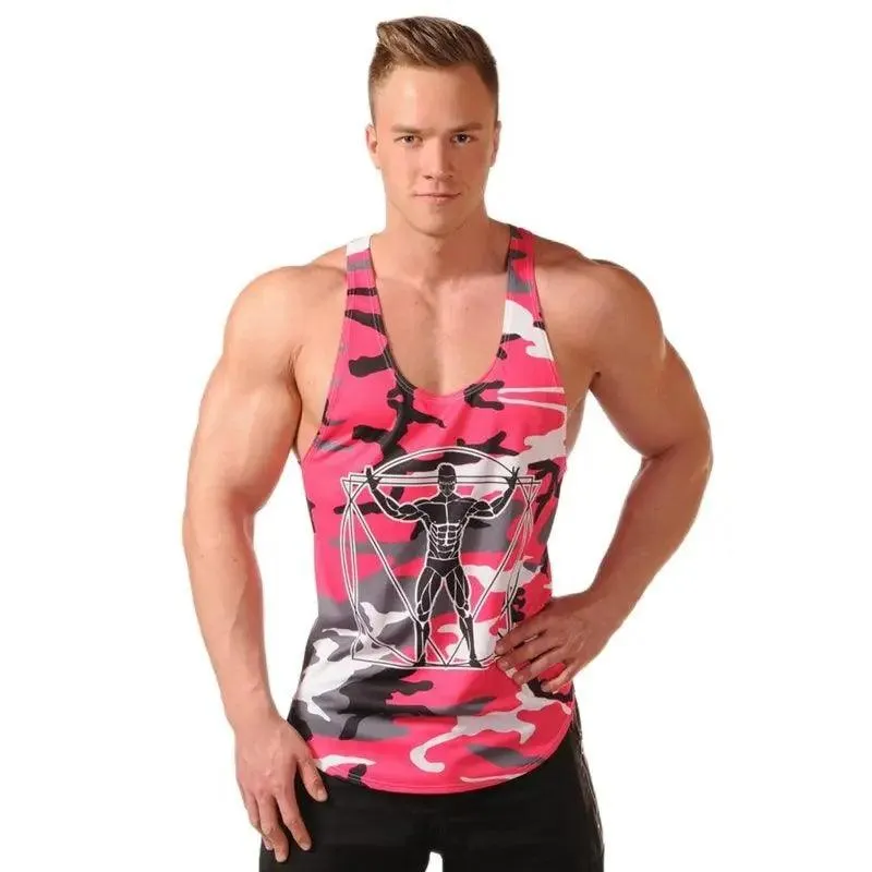 Men Bodybuilding Tank Tops Camouflage Sleeveless