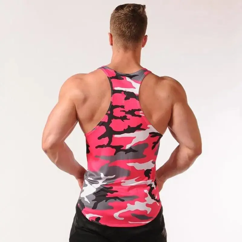 Men Bodybuilding Tank Tops Camouflage Sleeveless