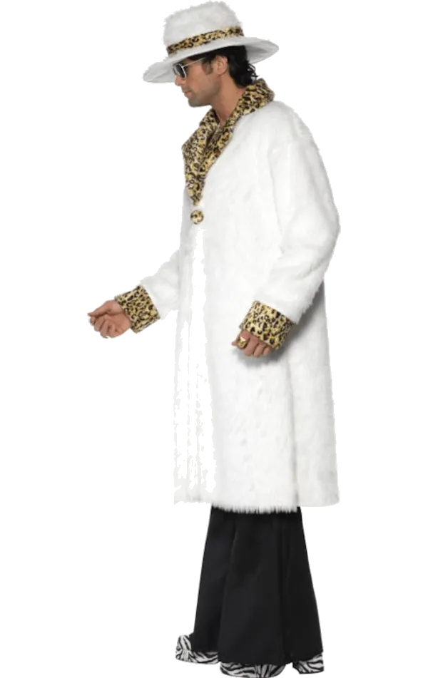 Mens Leopard Print Pimp Costume