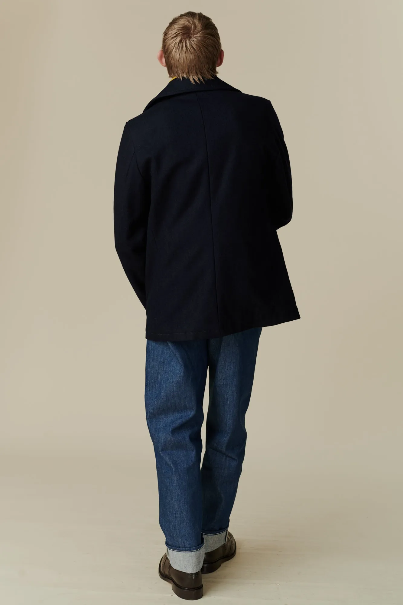 Men's Wool Peacoat - Navy