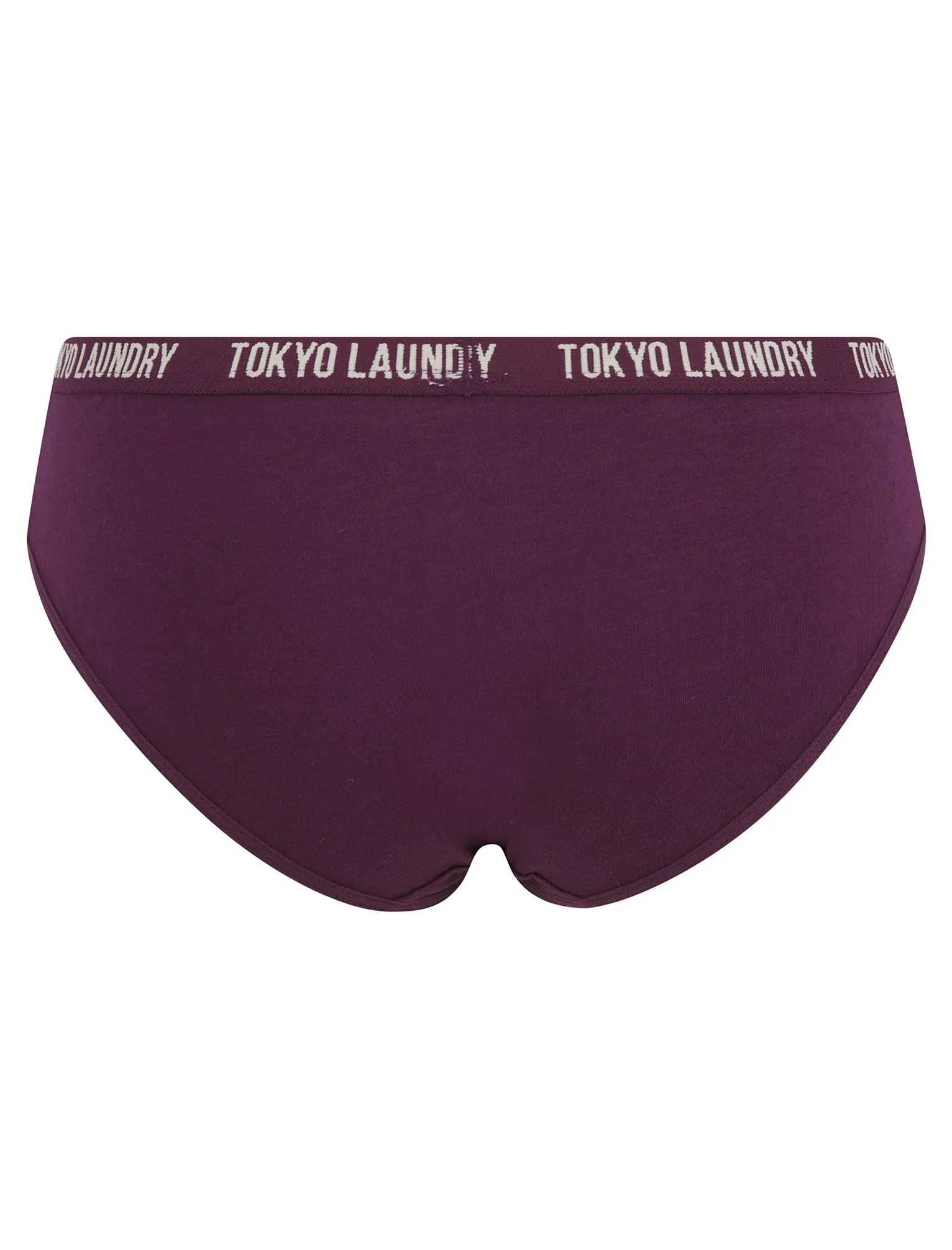 Molly Anne (5 Pack) Cotton Assorted Briefs in Peacoat Blue / Phlox Pink / Potent Purple / Ginger - Tokyo Laundry