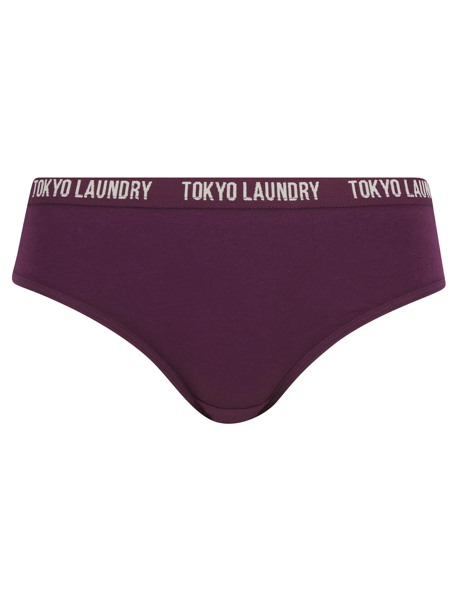 Molly Anne (5 Pack) Cotton Assorted Briefs in Peacoat Blue / Phlox Pink / Potent Purple / Ginger - Tokyo Laundry