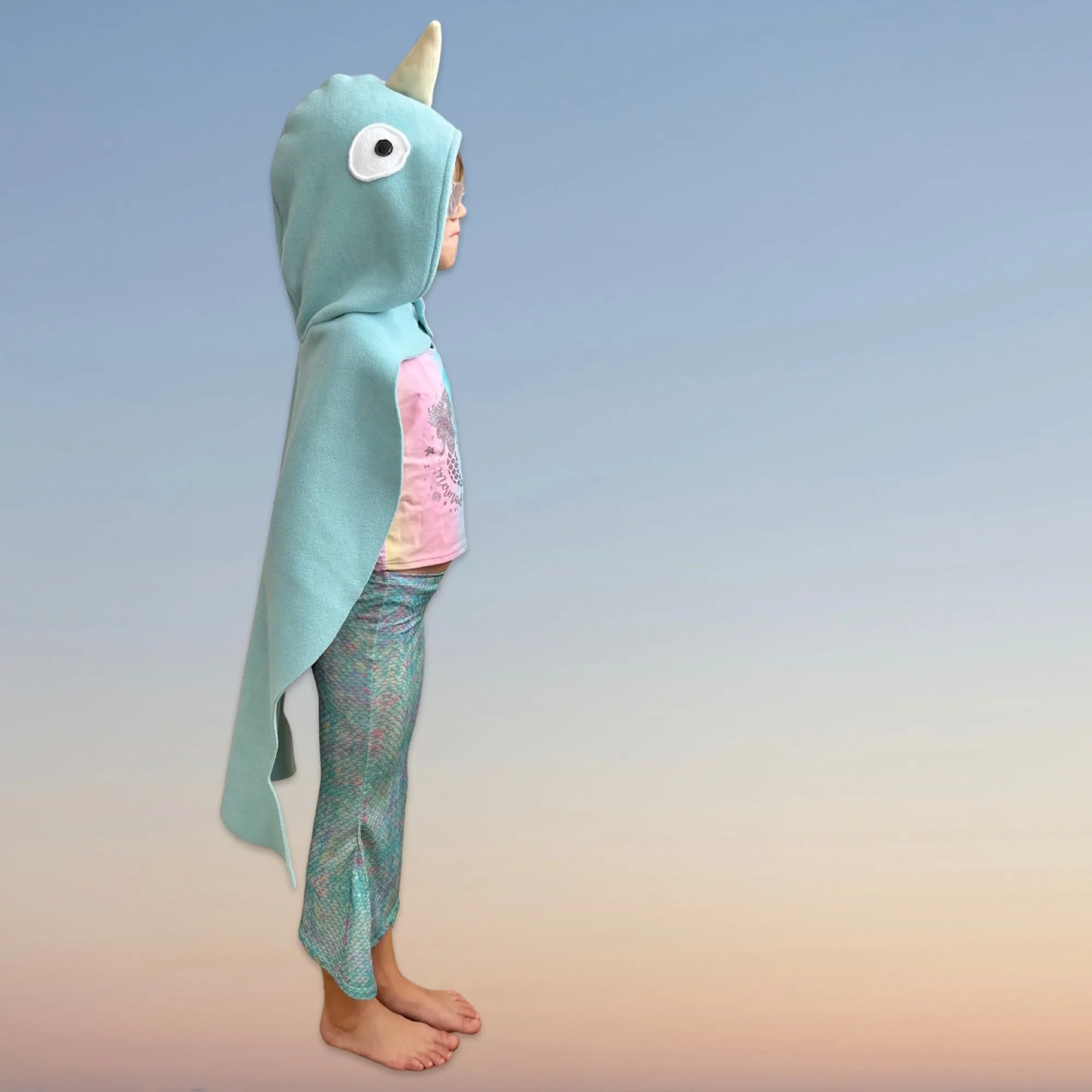 Narwhal Cape, Kids Halloween Costume