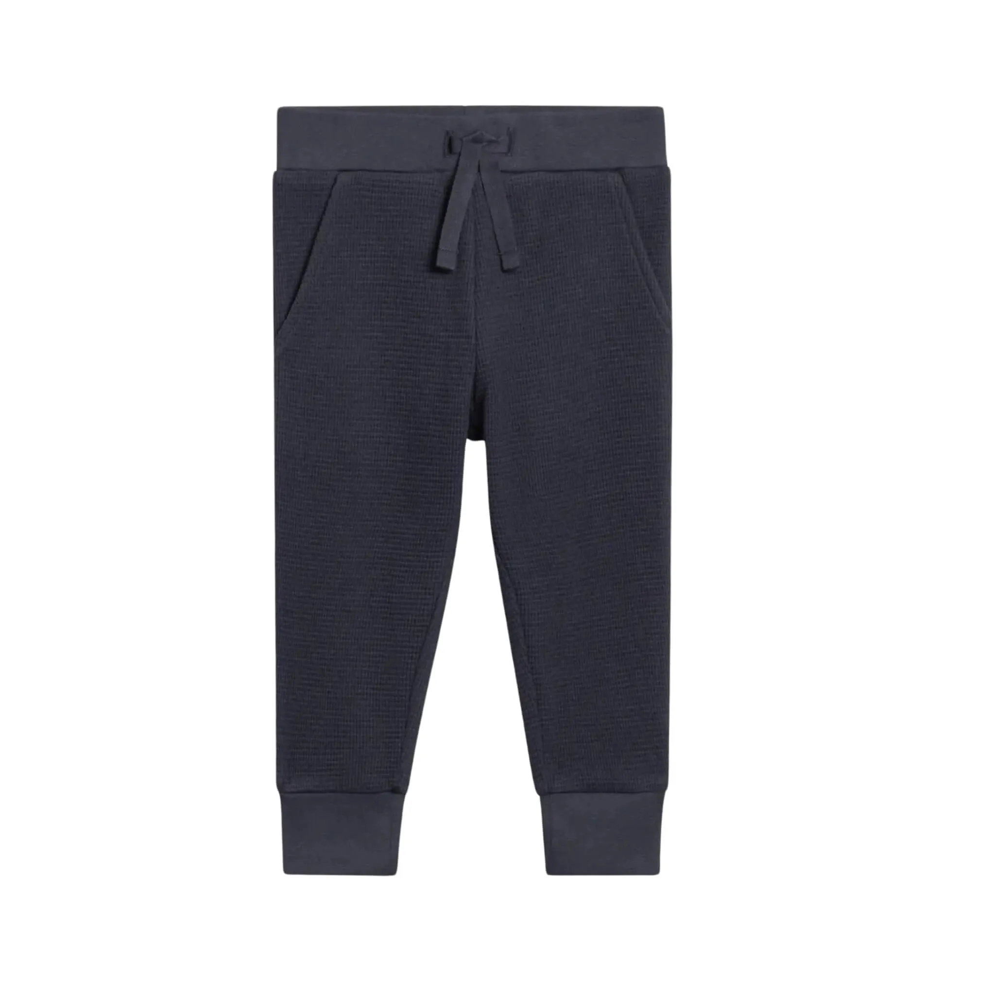 Nelson Organic Waffle Knit Baby Jogger - Navy