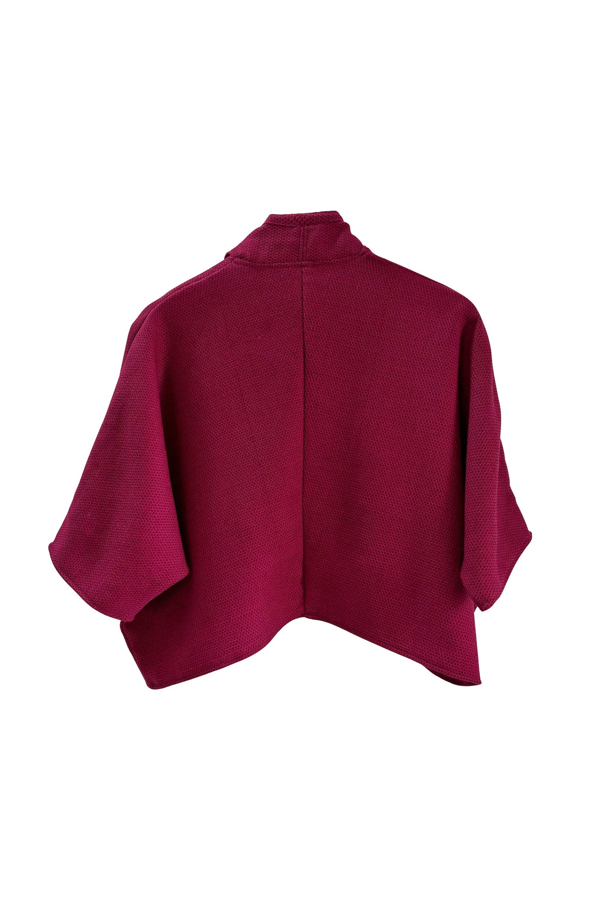 NEW! Wool Waterfall Bolero Pink Honeycomb