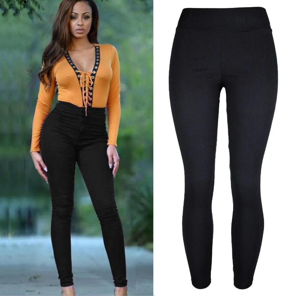 Ol Commuting Autumn Women's High Waist Skinny Cropped Pencil Casual Pants