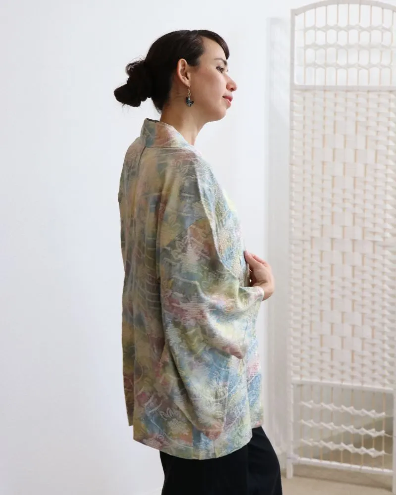 Pastel World Shibori Haori Kimono Jacket