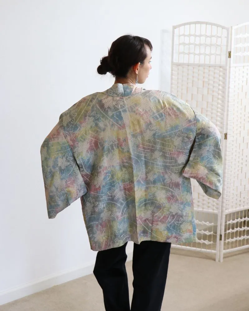 Pastel World Shibori Haori Kimono Jacket