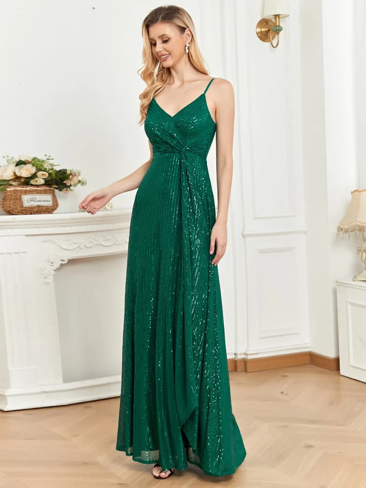 Ready For The Night Green Sequins Women's Party Dress