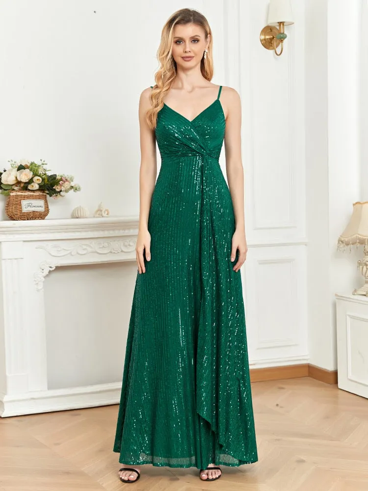 Ready For The Night Green Sequins Women's Party Dress