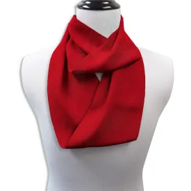 Red Charmeuse - Infinity Scarves