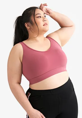 Robust Crop Top Style Sports Bra - Pink