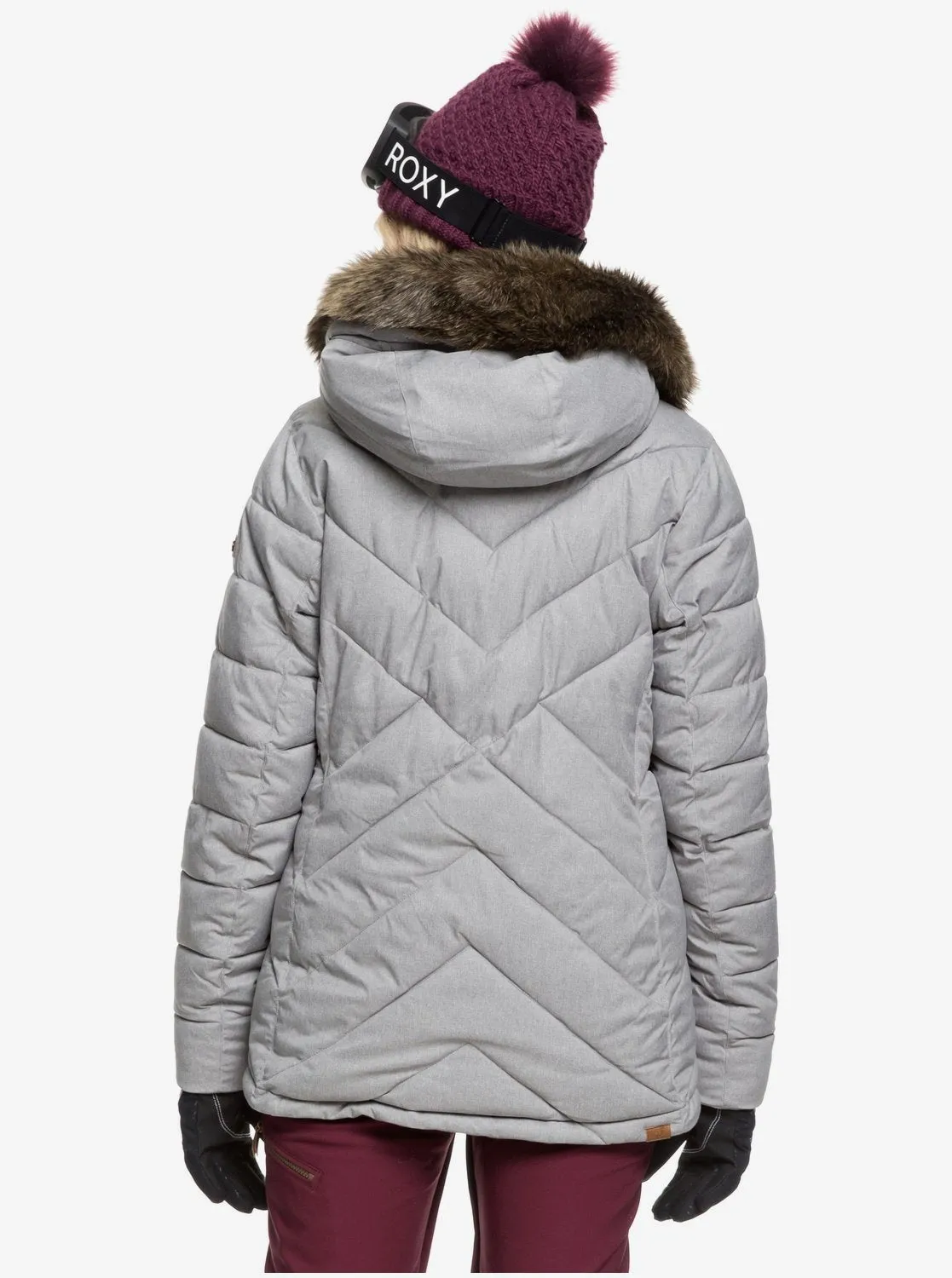 Roxy Quinn Snowboard/Ski Jacket - Heather Grey