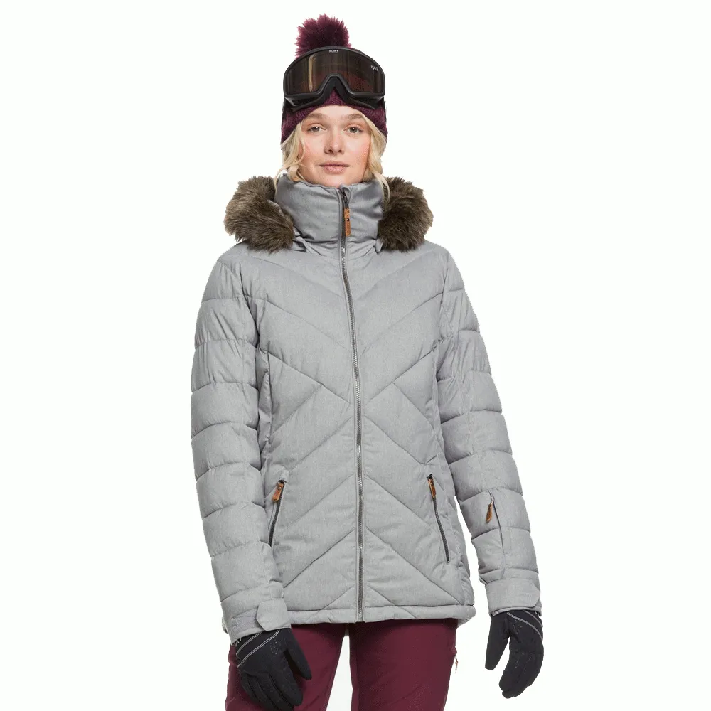 Roxy Quinn Snowboard/Ski Jacket - Heather Grey