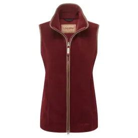 Schoffel Ladies Lyndon Fleece Gilet - Claret