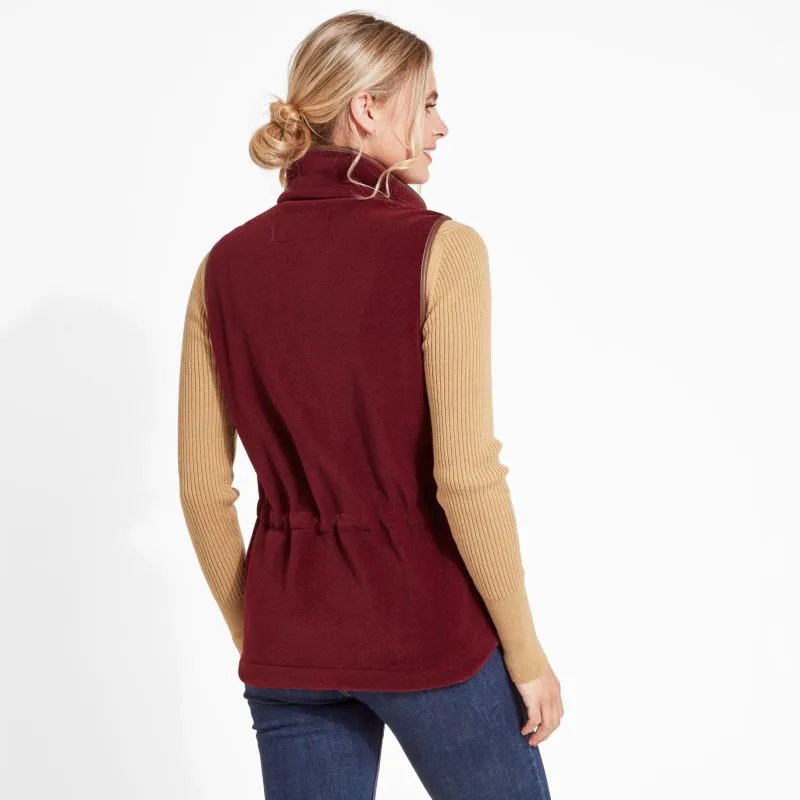 Schoffel Ladies Lyndon Fleece Gilet - Claret