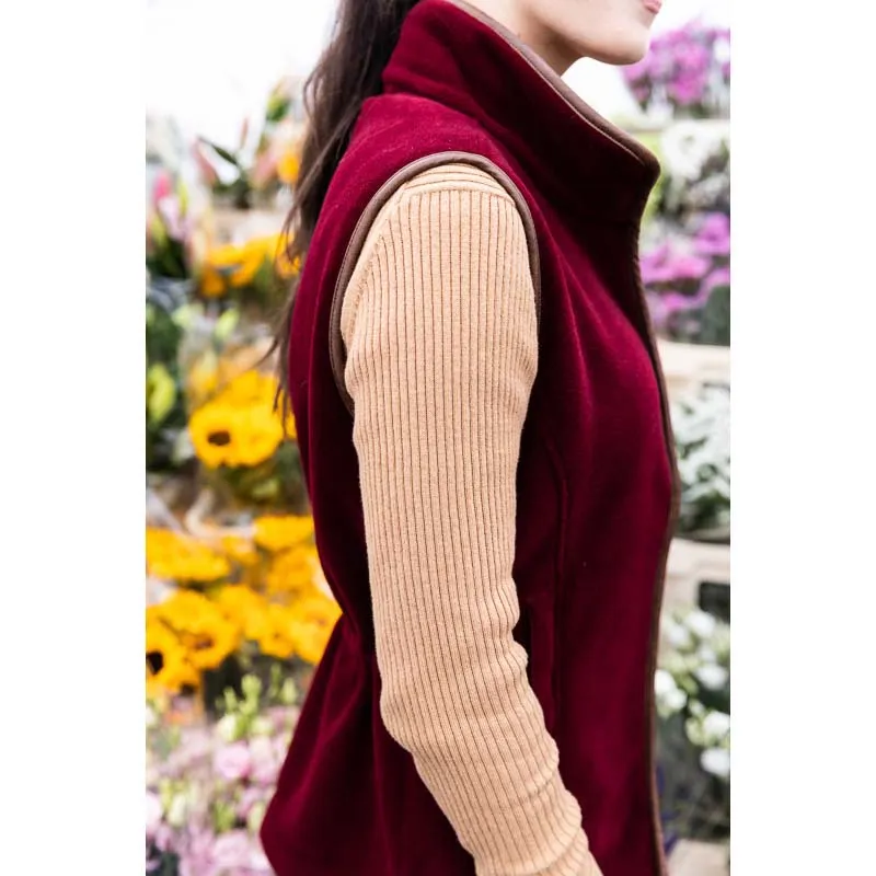 Schoffel Ladies Lyndon Fleece Gilet - Claret