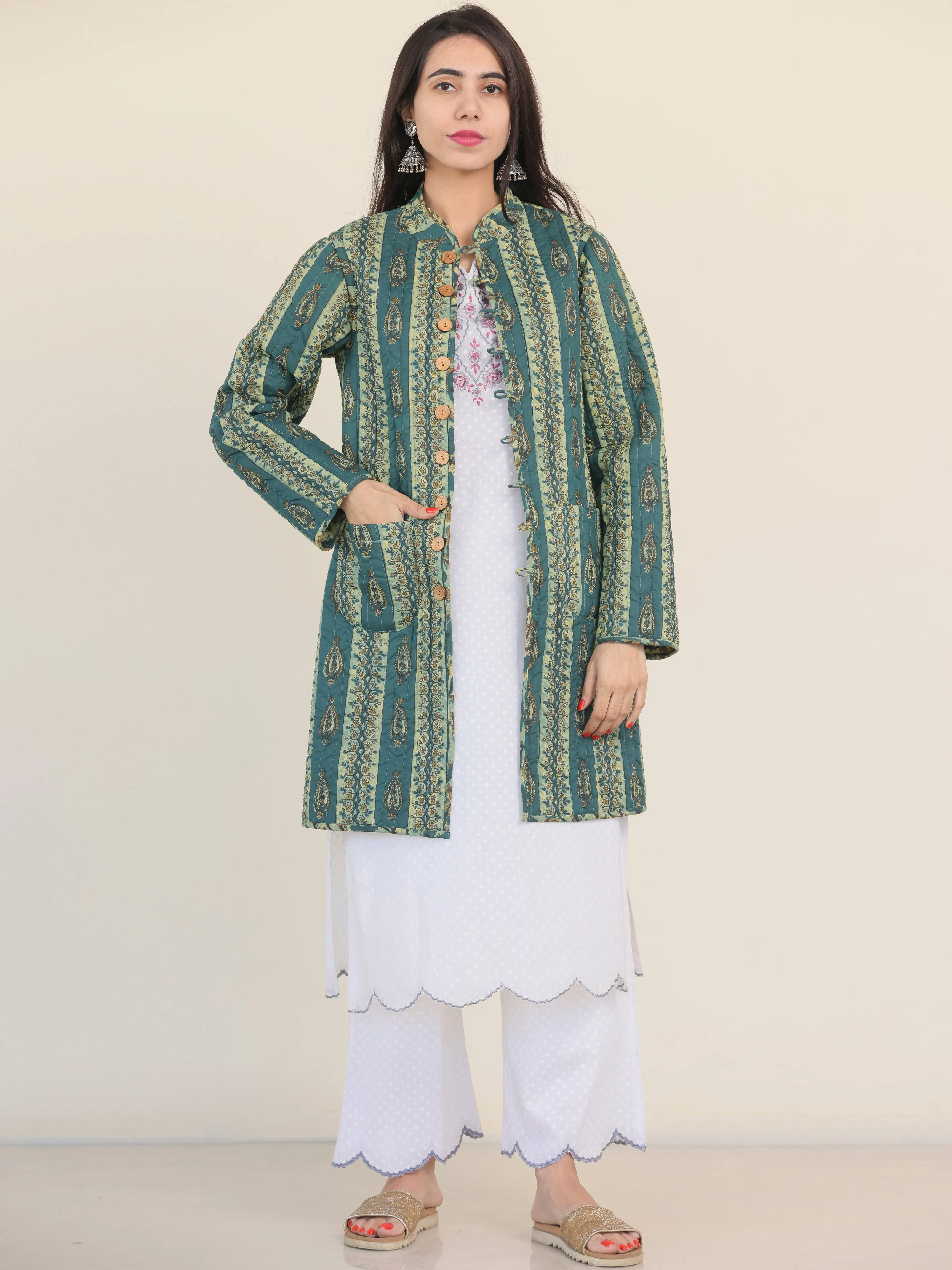 Shishir Yahvi Ajrakh Quilted Reversible Jacket