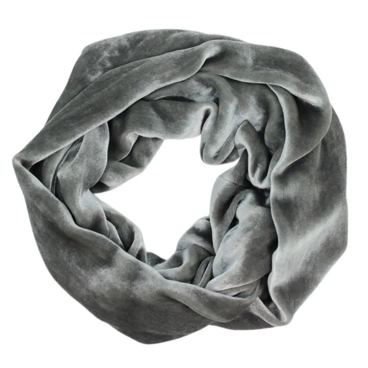 Silk Velvet Infinity Scarf