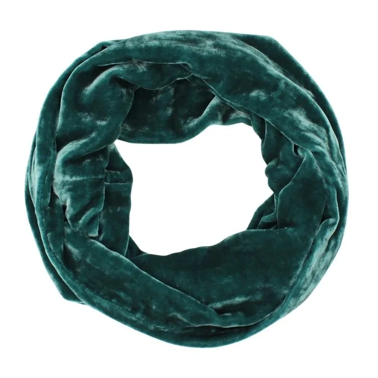 Silk Velvet Infinity Scarf