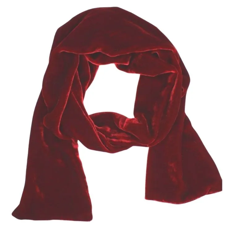 Silk Velvet Oblong Scarf