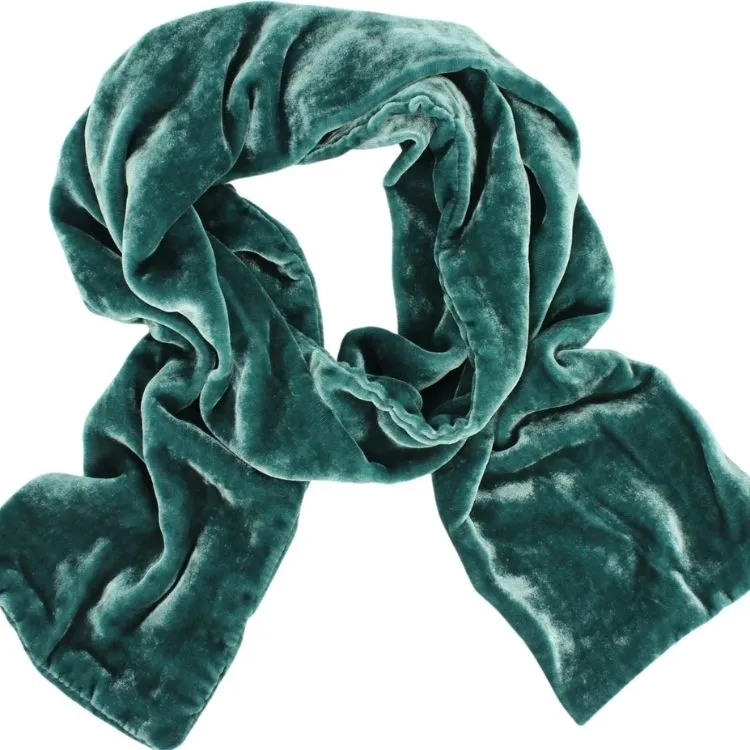 Silk Velvet Oblong Scarf