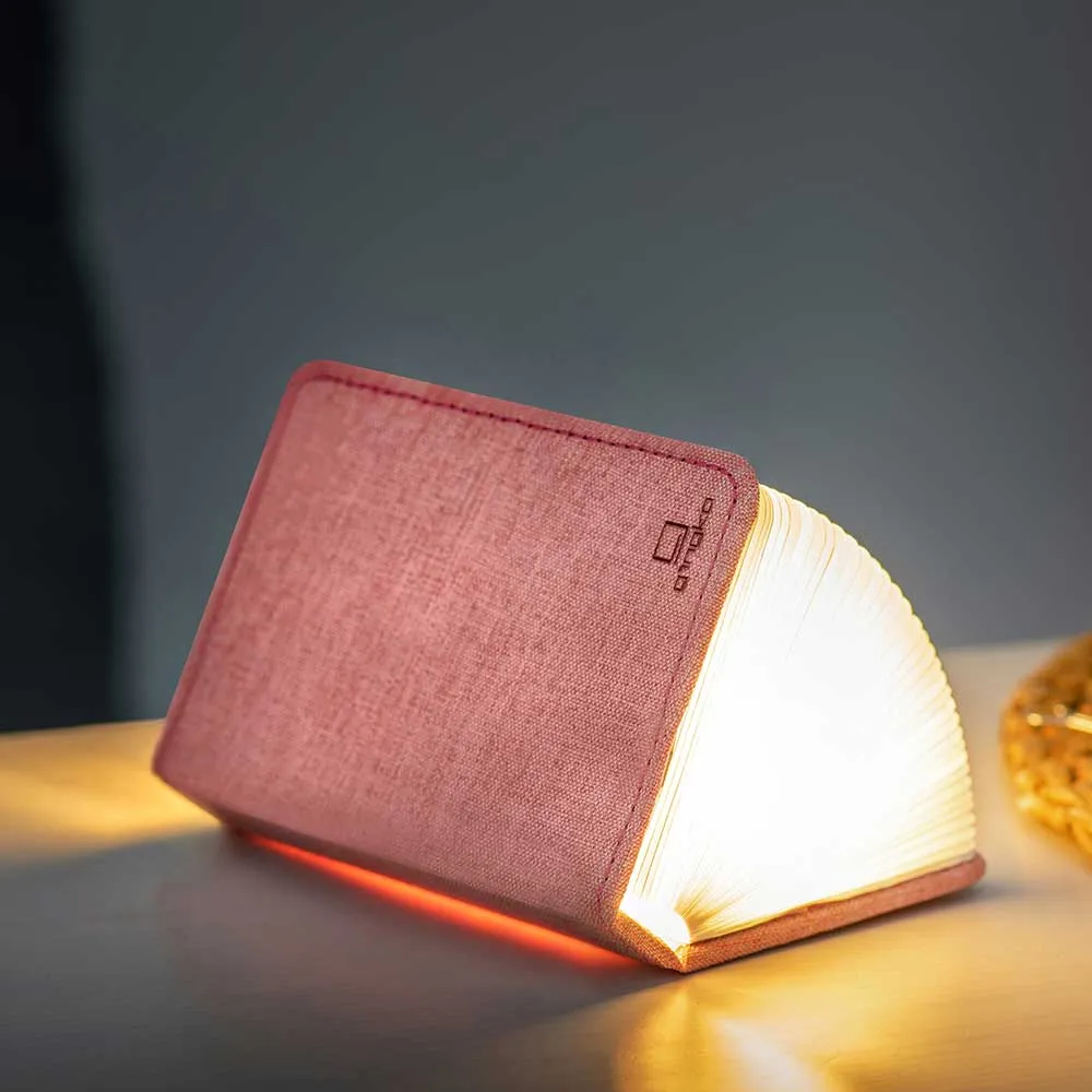 Smart Linen LED Book Lamp Grey Pink Orange Coffee by Gingko