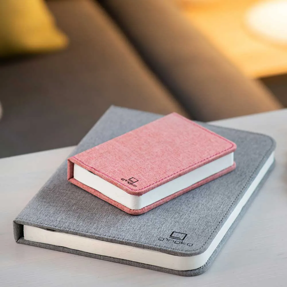 Smart Linen LED Book Lamp Grey Pink Orange Coffee by Gingko