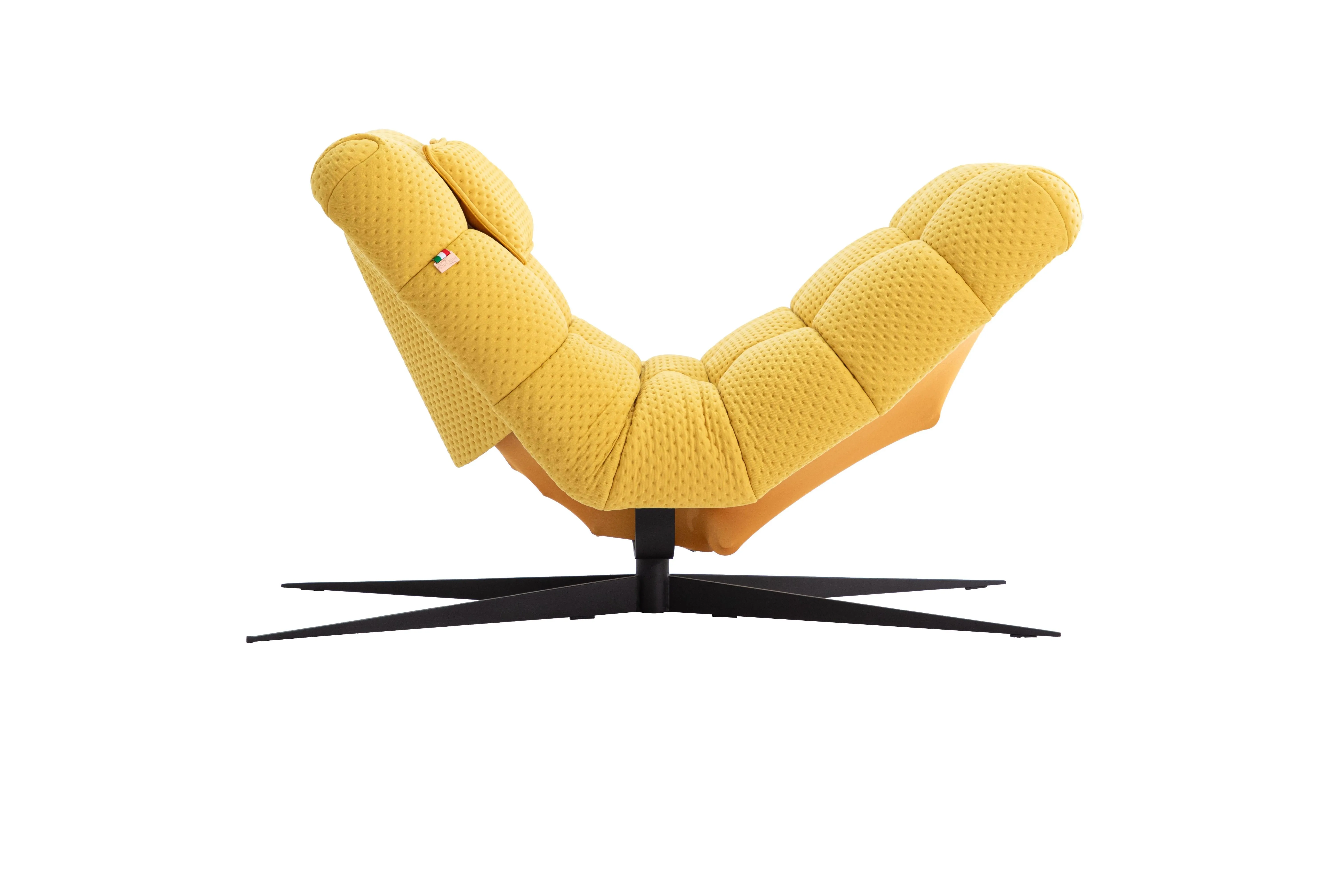 Smart Lounge Chair C019 - Yellow Fabric