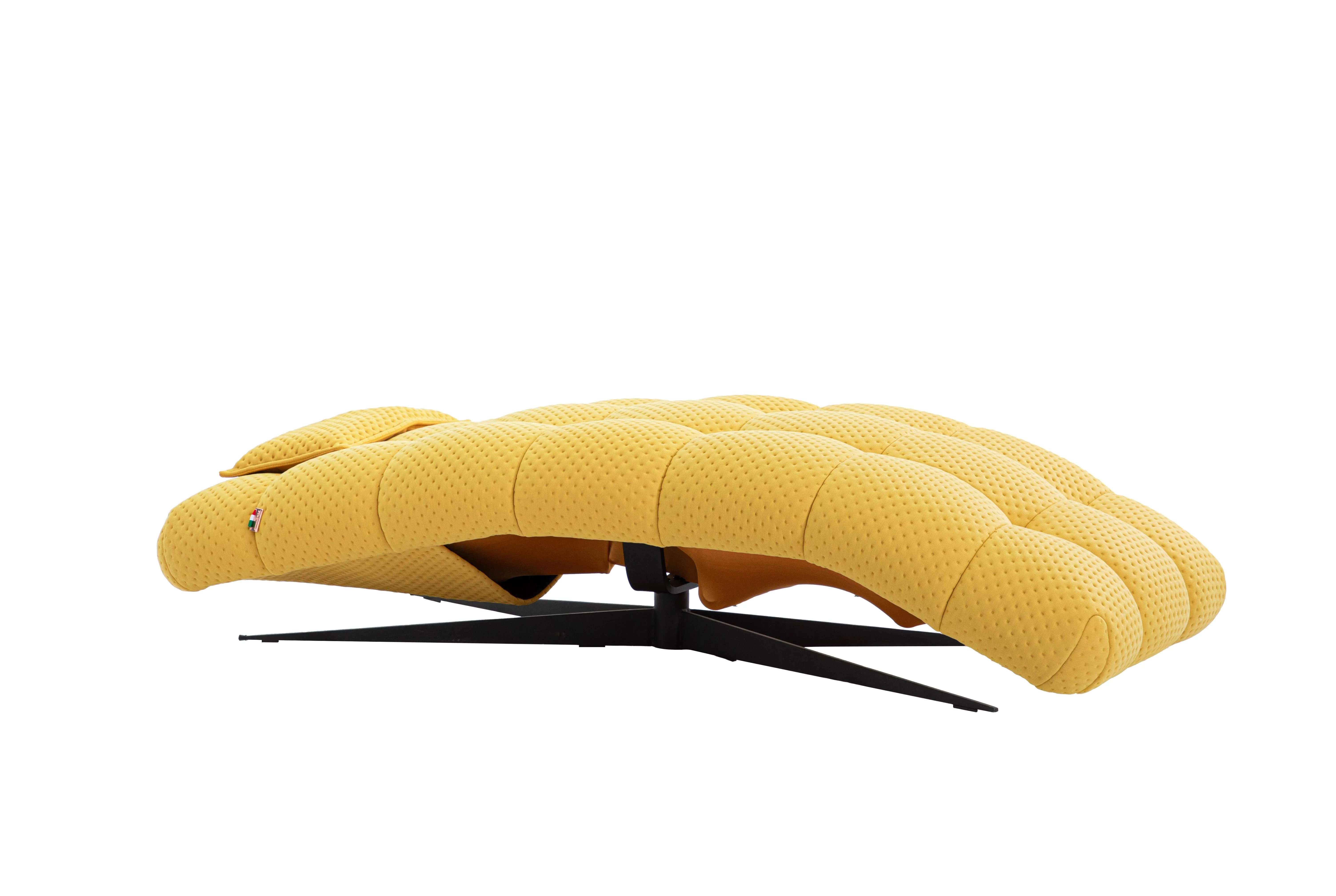 Smart Lounge Chair C019 - Yellow Fabric