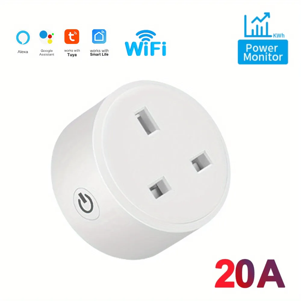 Smart WiFi Socket Plug UK 16A