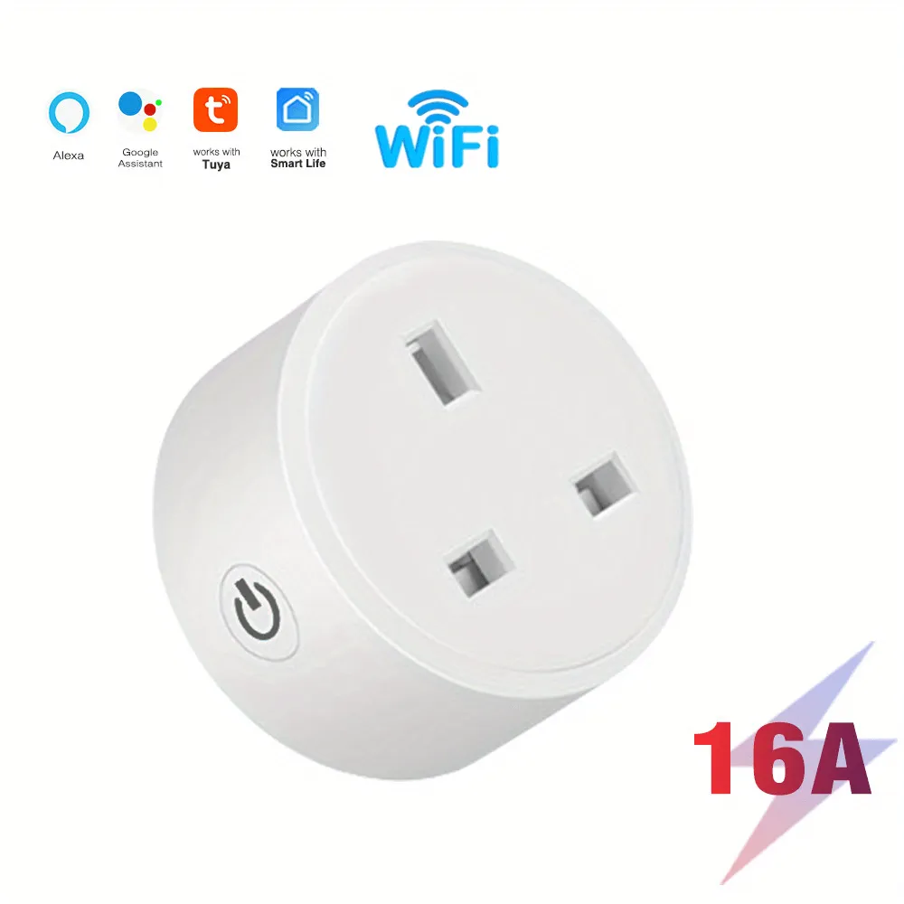 Smart WiFi Socket Plug UK 16A