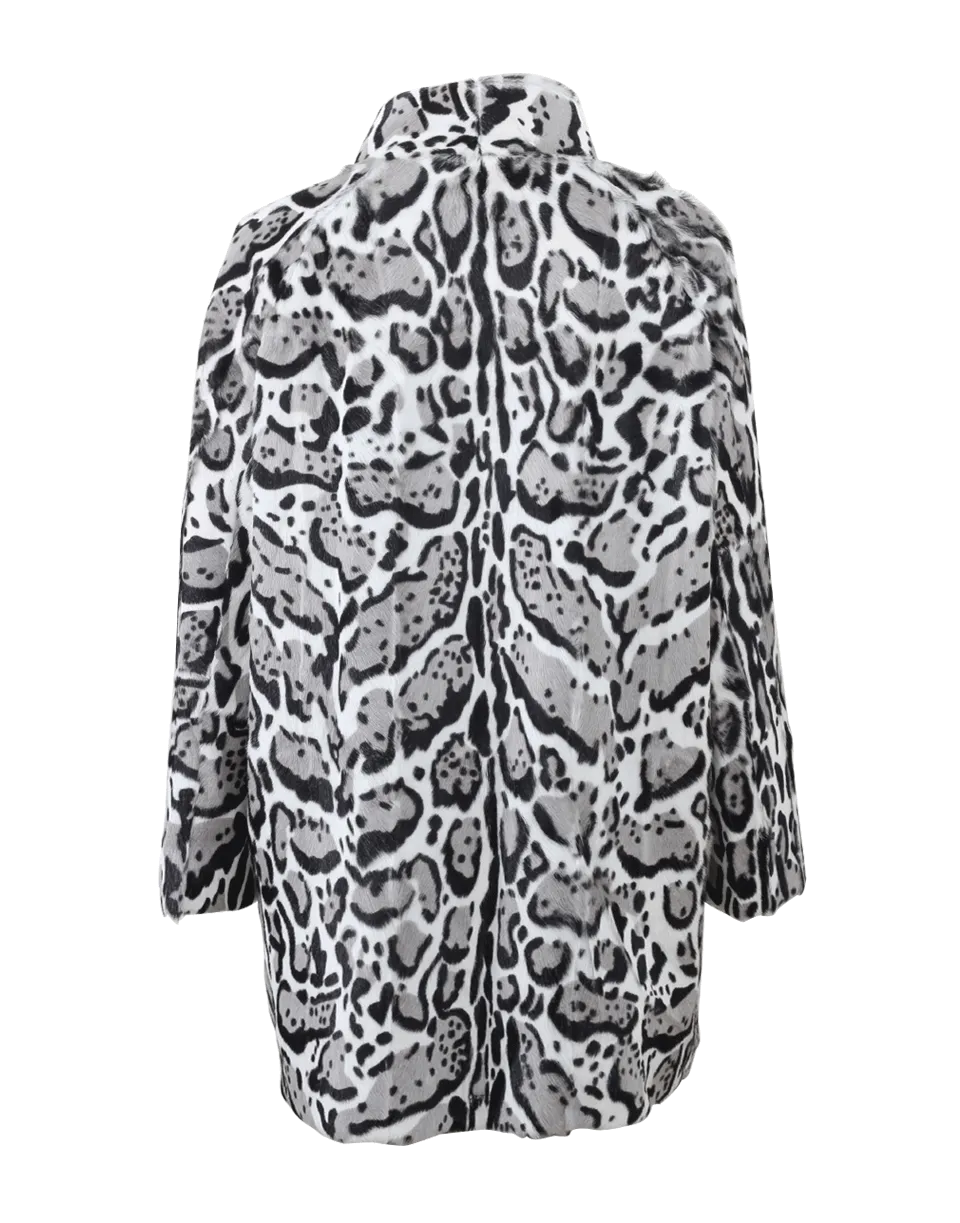 Snow Leopard Fur Coat