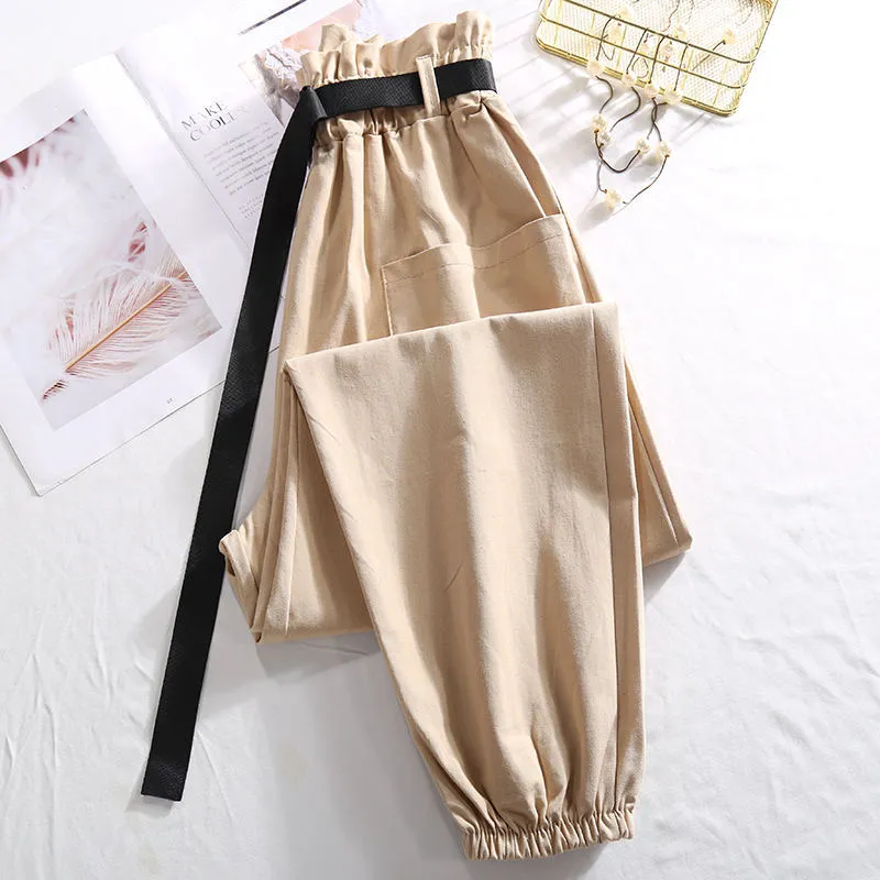 Spring Summer High Waist Pants