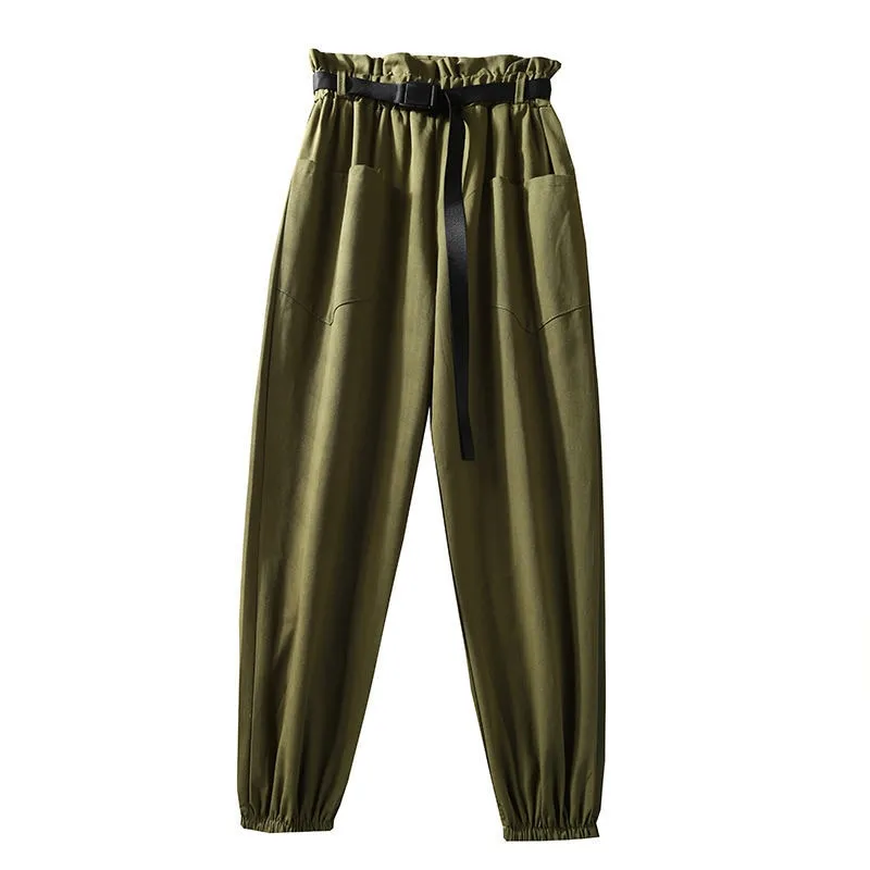 Spring Summer High Waist Pants