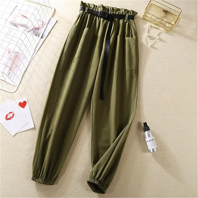 Spring Summer High Waist Pants