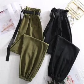 Spring Summer High Waist Pants