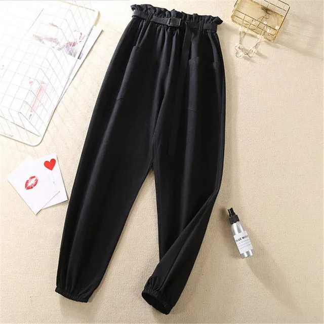 Spring Summer High Waist Pants