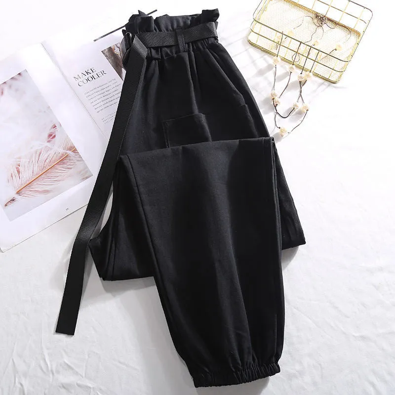 Spring Summer High Waist Pants