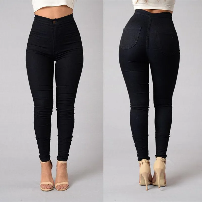 Stretchable High Waist Jeggings