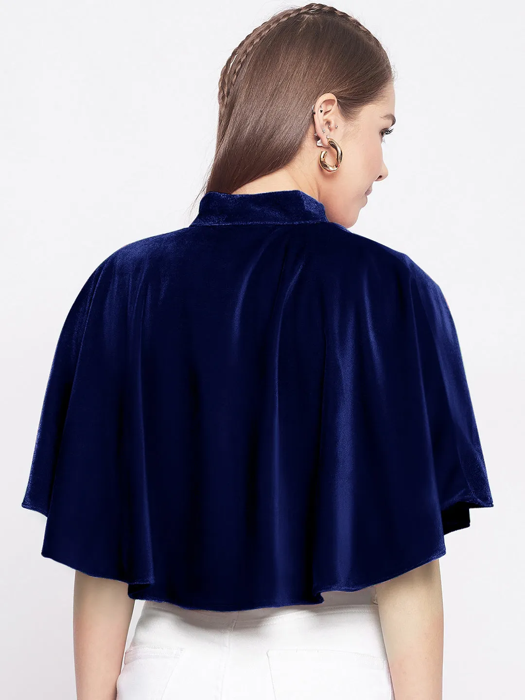 Stretchable Velvet Cape