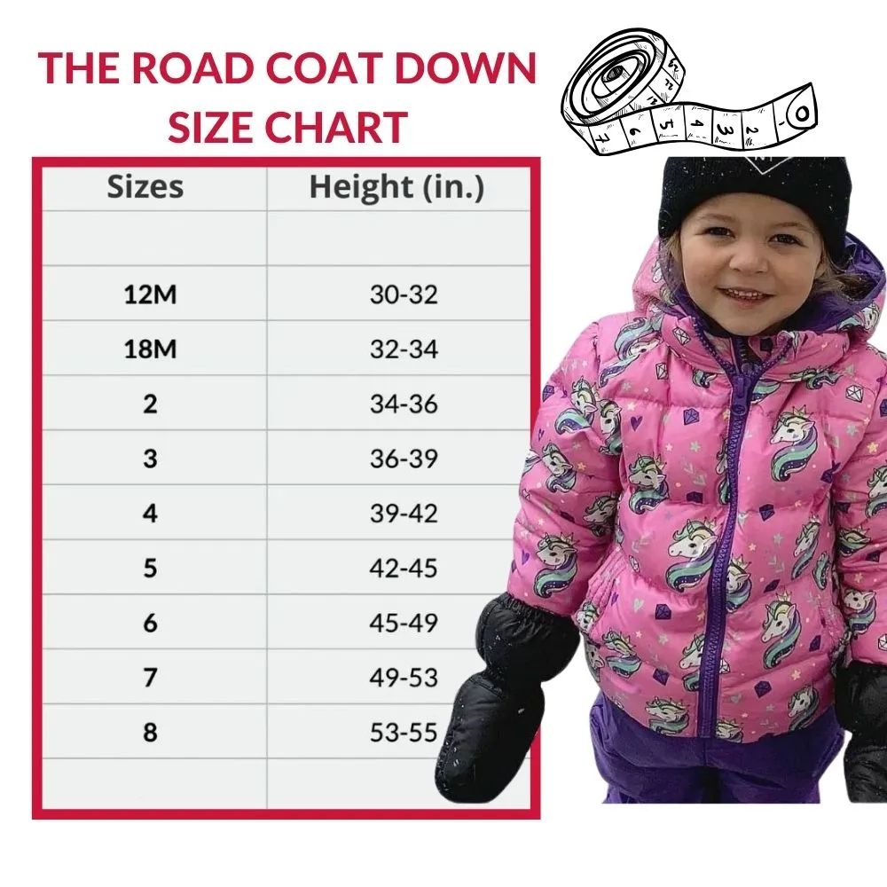 The Road Coat Down - Pink Unicorn