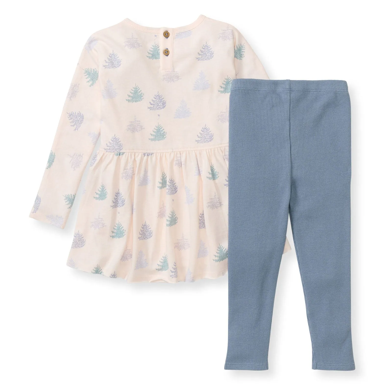 Top and Pants Set - Icy Trees - Soft Pink