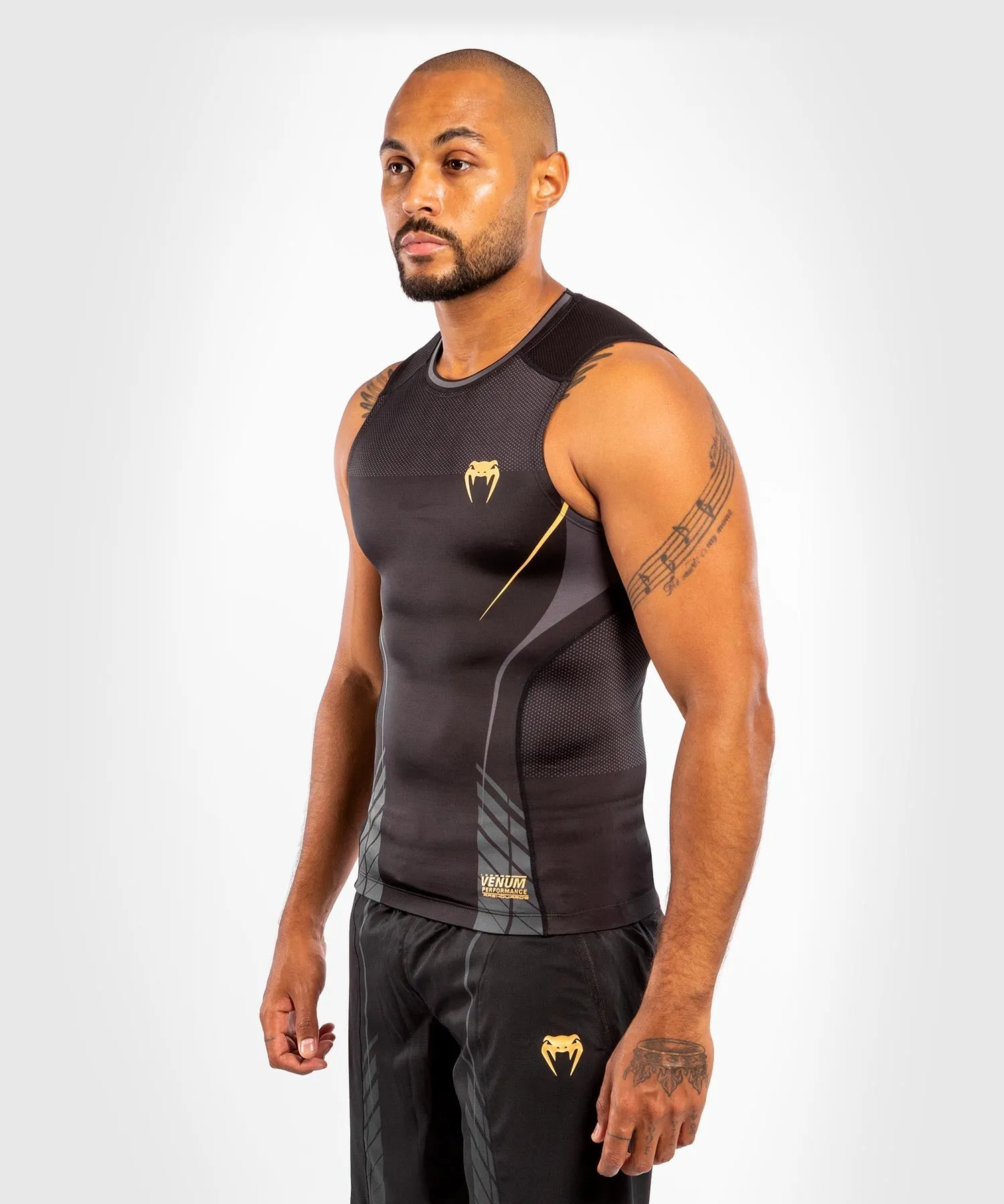 Venum Athletics Rashguard Sleeveless – Black/Gold