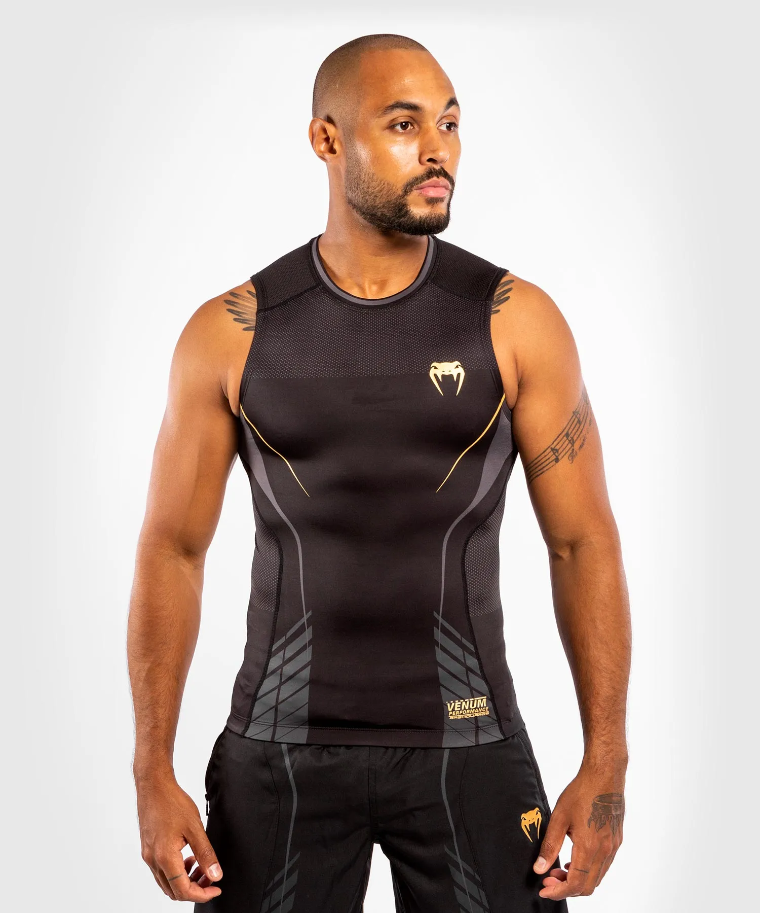 Venum Athletics Rashguard Sleeveless – Black/Gold