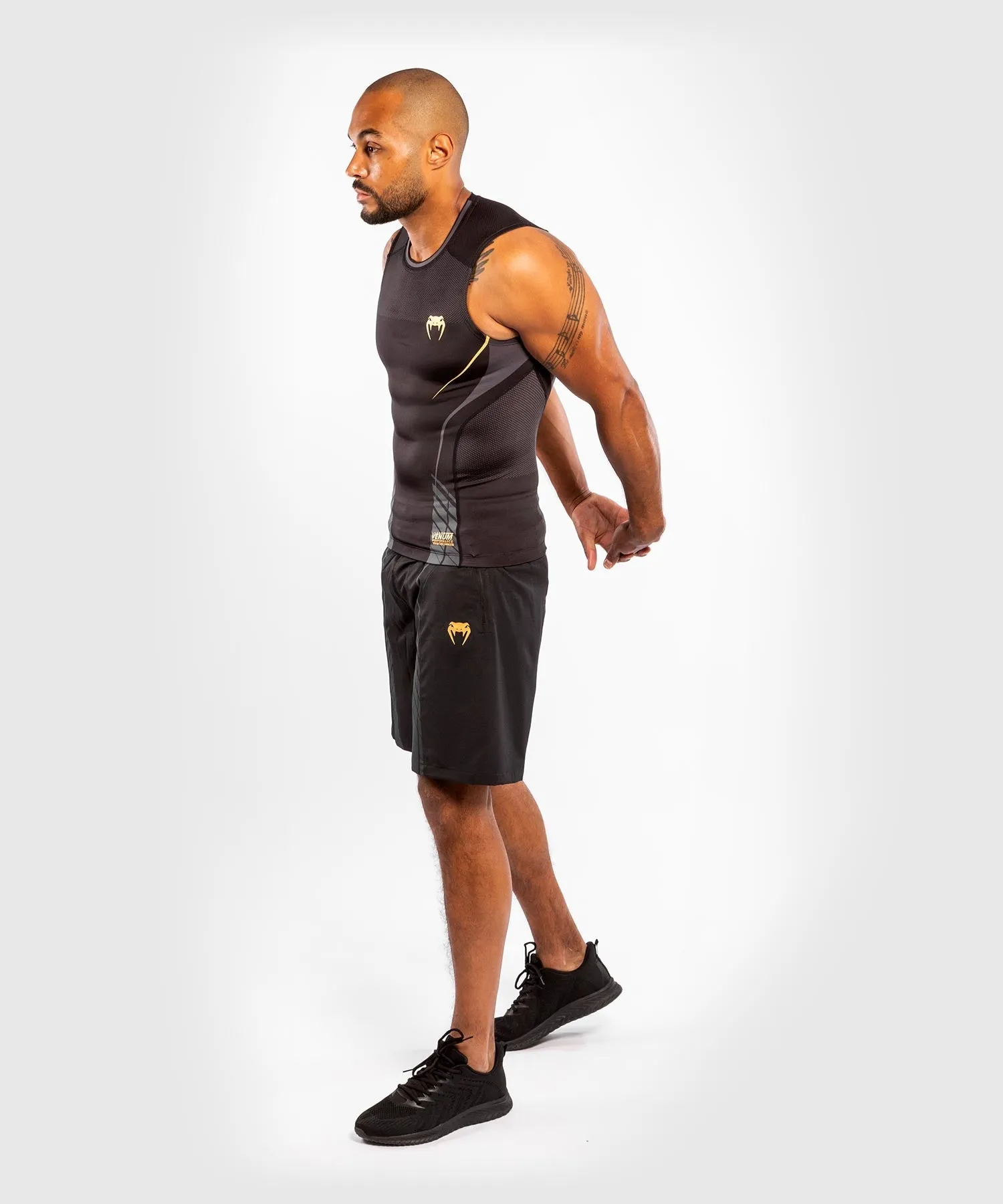 Venum Athletics Rashguard Sleeveless – Black/Gold