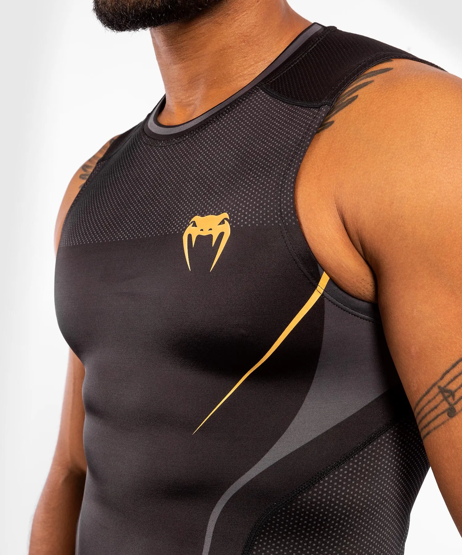 Venum Athletics Rashguard Sleeveless – Black/Gold